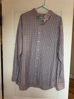 Southern Shirt Men's Plaid Button Down Blue & Red XL Like New
